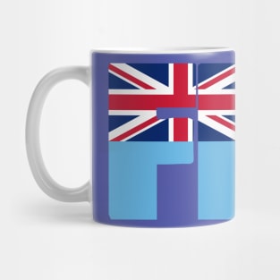 Fiji flag stencil Mug